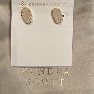 Kendra Scott Ellie Earring Gold Iridescent Drusy studs